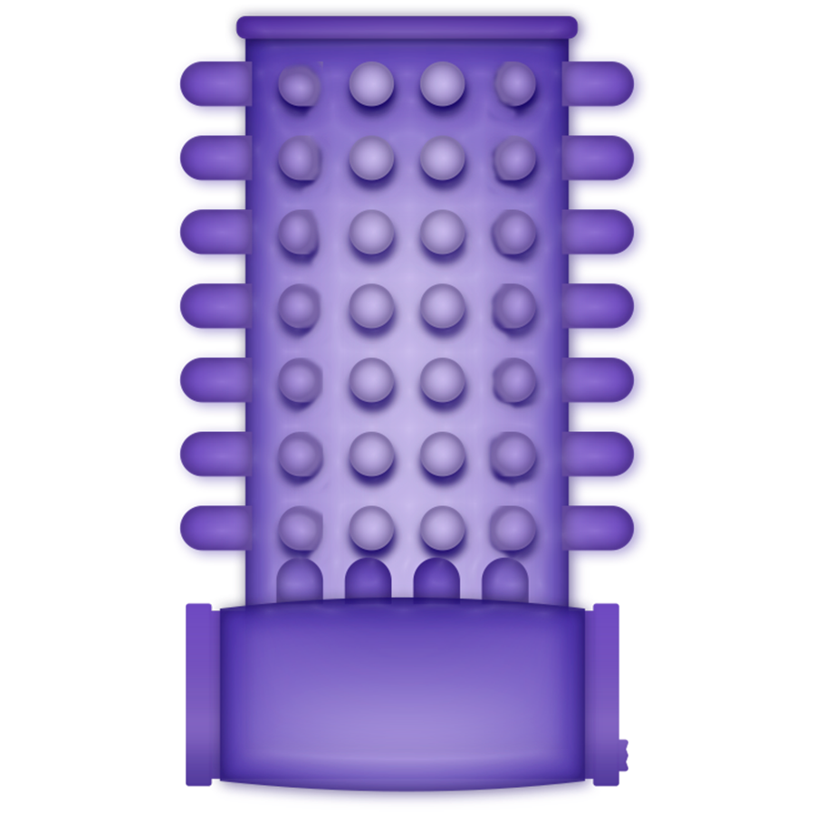 Casual Love-Anello vibrante con polsino Viola-TPR