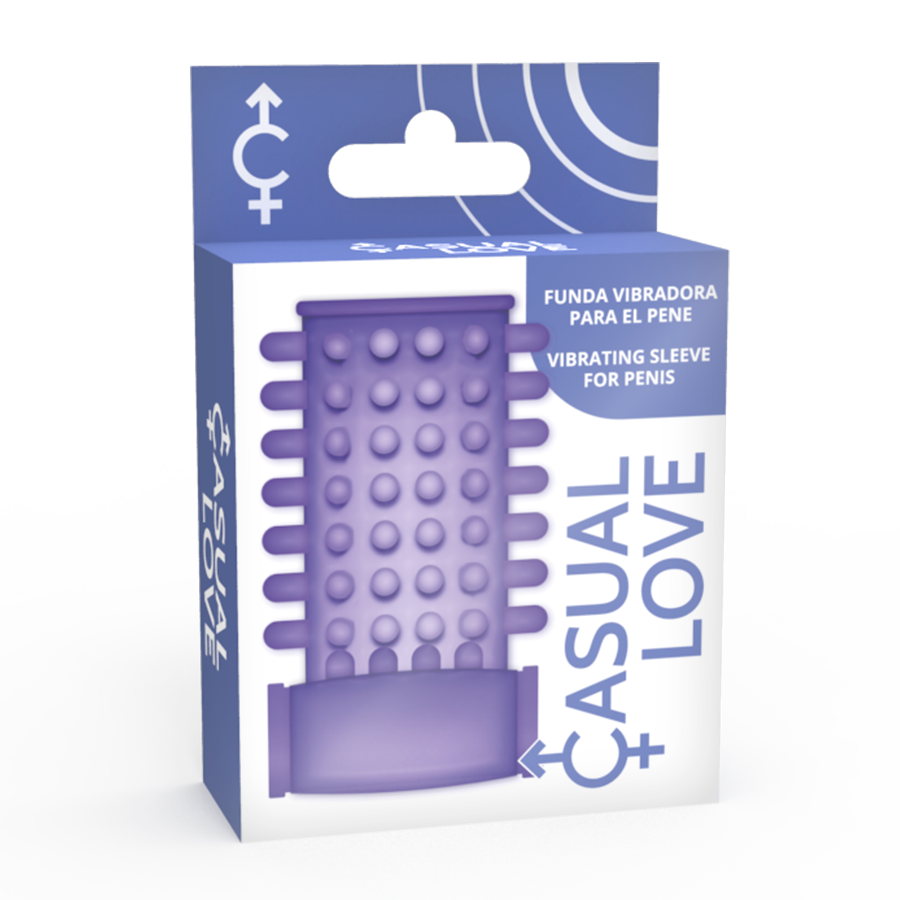 Casual Love-Anello vibrante con polsino Viola-TPR 2 Casual Love-Anello vibrante con polsino Viola-TPR · Anelli & Guaine per pene (imaginea 2)