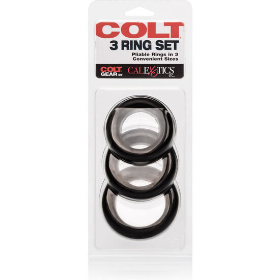 Calexotics-Colt Set 3 Anelli di Silicone · Anelli & Guaine per pene (imaginea 3)