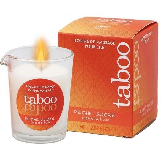 Ruf-Taboo Massaggio Candela per Lei Aroma Nettarina Pesca Succosa