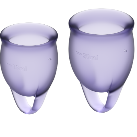 Satisfyer Menstrual Cups-Feel Confident Coppa Menstruale Viola 15 + · Sesso orale & Corpo