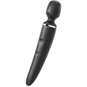 Satisfyer Wand-Wander Woman Black-Silicone, 5 velocità, USB · Vibratori