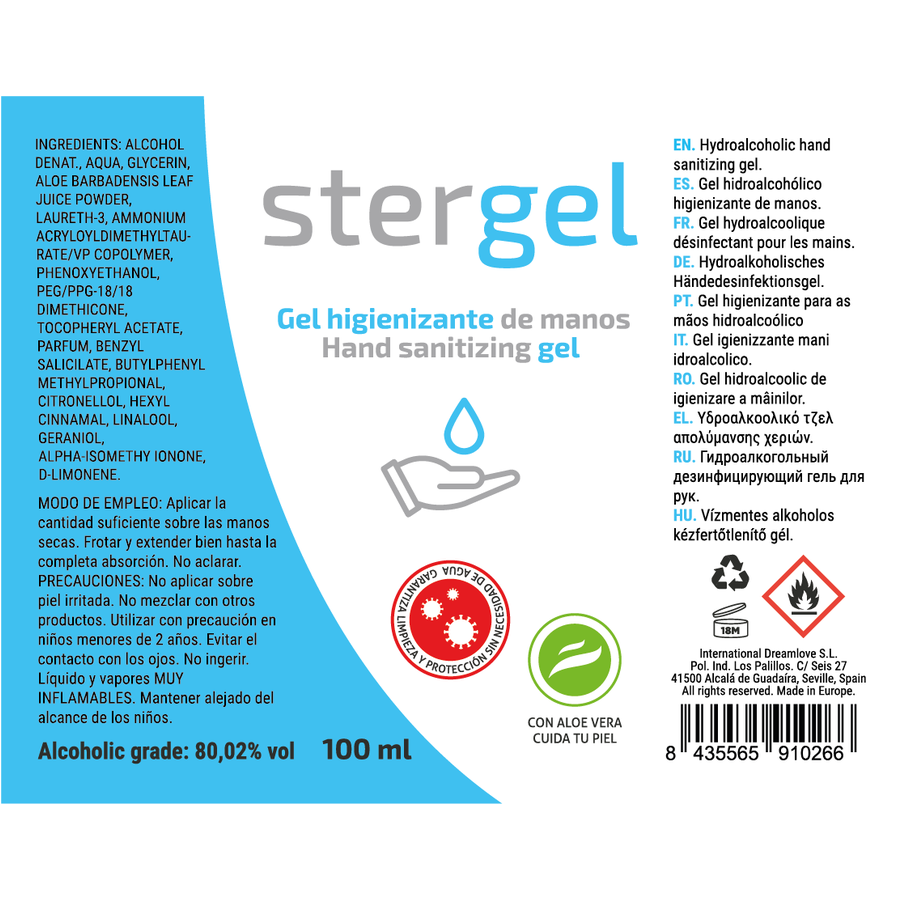 Stergel-Gel idroalcolico disinfettante per le mani Aloe Vera 3 Stergel-Gel idroalcolico disinfettante per le mani Aloe Vera · Igiene & Cura (imaginea 3)
