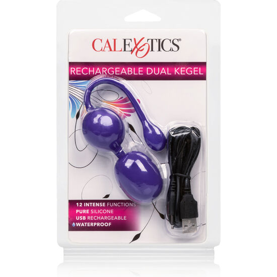 Calexotics-Palline vaginali doppio ricaricabile Viola Silicone 2 Calexotics-Palline vaginali doppio ricaricabile Viola Silicone · Giocattoli anali (imaginea 2)