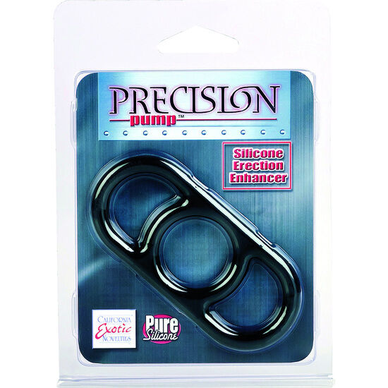 Calexotics-Anello per la pompa di precisione dell'erezione Nero-Silicone · Anelli & Guaine per pene (immagine 2)