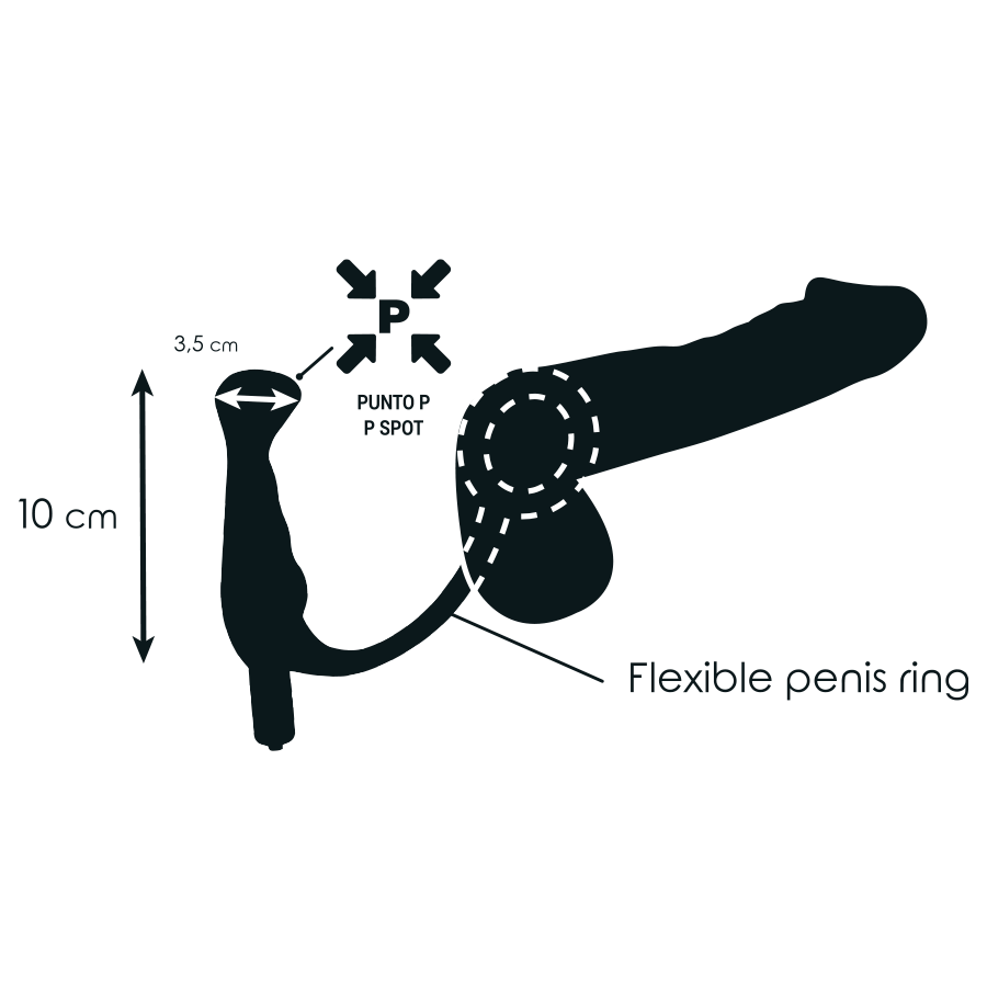 Addicted Toys-Vibratore Prost Tico Black 10 cm-Silicone 2 Addicted Toys-Vibratore Prost Tico Black 10 cm-Silicone · Anelli & Guaine per pene (imaginea 2)