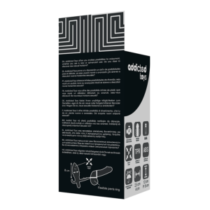 Addicted Toys-Plug anale con doppio anello Nero-TPR · Accessori BDSM (imaginea 6)
