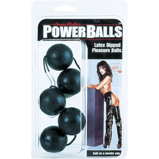 Calexotics-Power Balls Anale Nero-ABS · Giocattoli anali (imaginea 2)