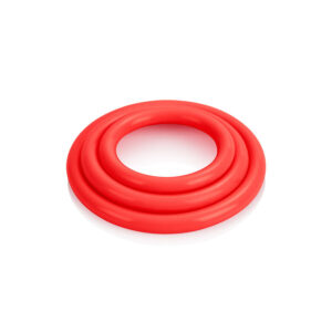 Calexotics-Tri-rings Set Rosso-Silicone 7 Calexotics-Tri-rings Set Rosso-Silicone · Anelli & Guaine per pene (imaginea 3)