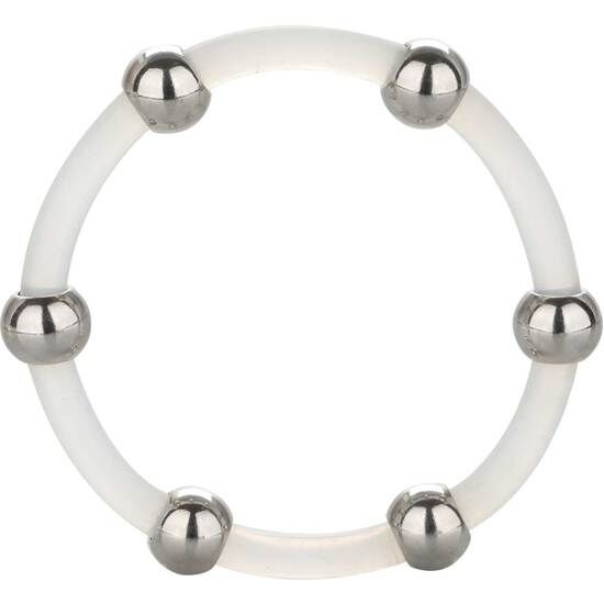 Calexotics-Anello in Silicone con Perline in Acciaio · Anelli & Guaine per pene (immagine 5)