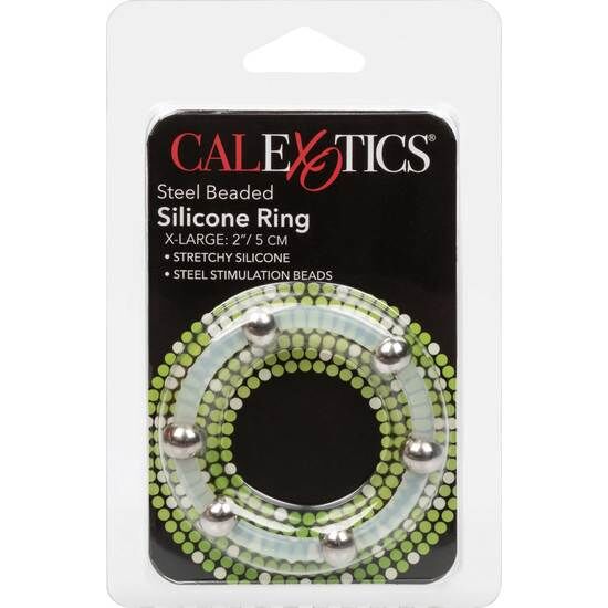 Calexotics-Anello in Silicone con Perline in Acciaio · Anelli & Guaine per pene (immagine 6)