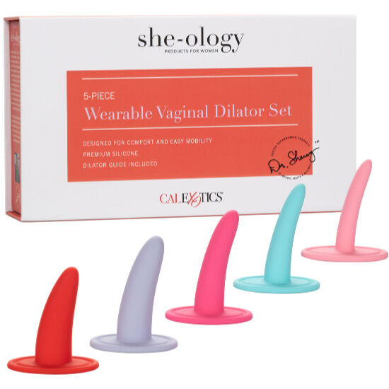 Calexotics-Set di dilatatori portatili a 5 pezzi in silicone · Giocattoli anali