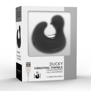 Black&silver-Duckymania Ditale Stimolante di Silicone — BLACK&SILVER · Vibratori (immagine 5)