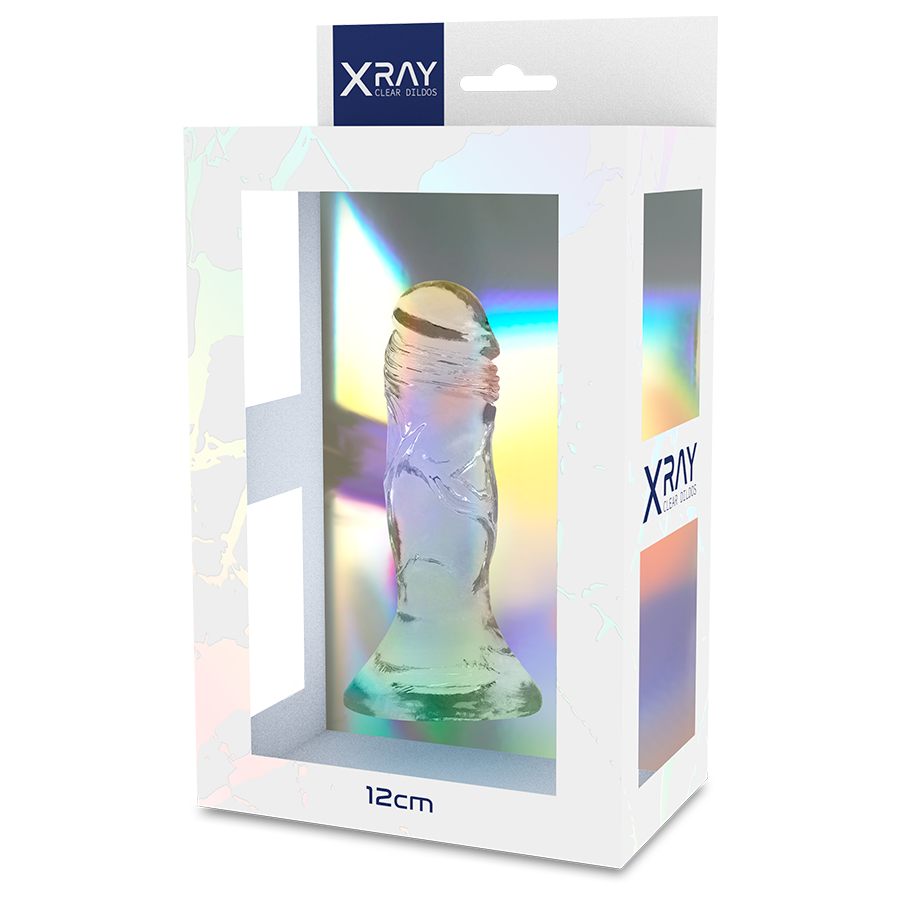 X Ray-Dildo Trasparente Clear Cock 12 cm -o- 2.6 cm-Jelly, Ventosa · Dildo & Stimolatori (immagine 6)