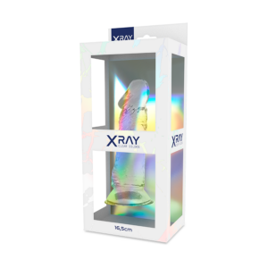 X Ray-Xray Clear Dildo Trasparente 16.5 cm X 4 cm-Jelly, Ventosa · Dildo & Stimolatori (imaginea 3)