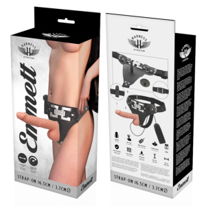 Harness Attraction-Rnes Emmett Vibratore Realistico 16.5 cm -o- 3.7 cm · Strap-on & Imbracature (immagine 5)