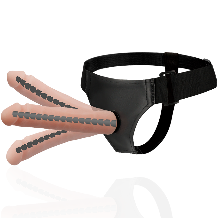Harness Attraction-Derick Articolabile Flesh 22.5 cm -o- 4.5 cm-TPR 5 Harness Attraction-Derick Articolabile Flesh 22.5 cm -o- 4.5 cm-TPR · Strap-on & Imbracature (imaginea 5)