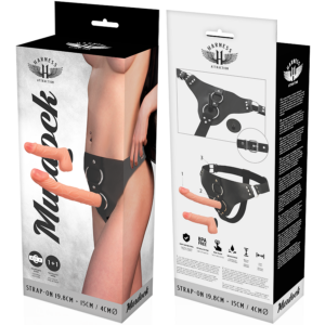 Harness Attraction-Rnes Murdock 19.8 + 15 cm -o- 4 cm-TPR, Rotazione · Strap-on & Imbracature (imaginea 4)