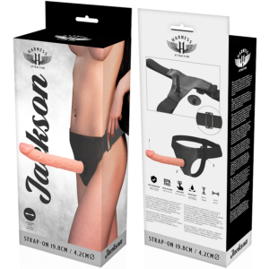 Harness Attraction-Rnes Jackson 19.8 cm -o- 4.2 cm-TPR, Rotazione · Strap-on & Imbracature (imaginea 5)