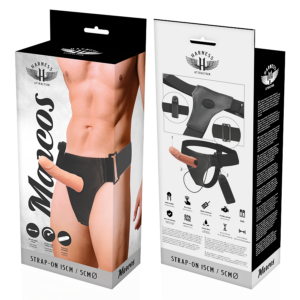 Harness Attraction-Rnes Telaio vuoto con vibratore 15 cm -o- 5 cm-TPR · Anelli & Guaine per pene (imaginea 3)