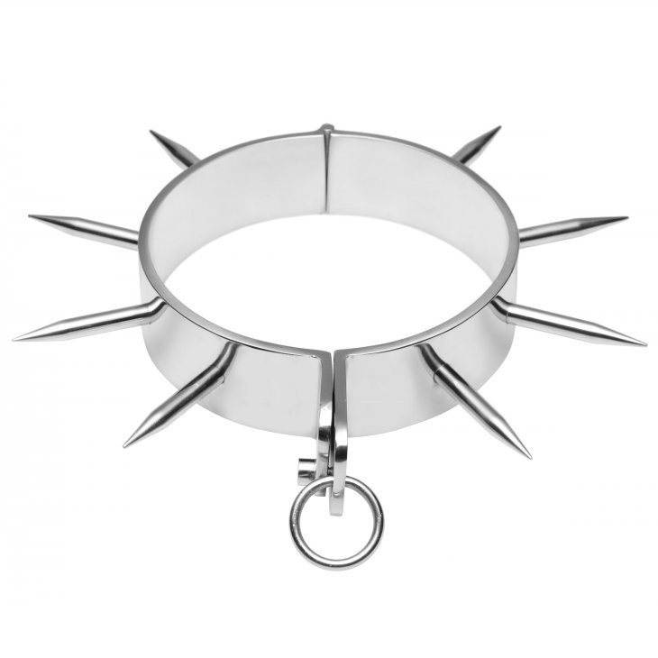Metal Hard-Collana Bdsm per Schiavo con Ragazze 1 Metal Hard-Collana Bdsm per Schiavo con Ragazze · Accessori BDSM