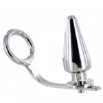Metal Hard-Anello in acciaio con Plug anale 45 X 45MM · Accessori BDSM