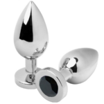 Metal Hard-Plug anale Diamond Nero Picco 5.71CM-Waterproof · Accessori BDSM