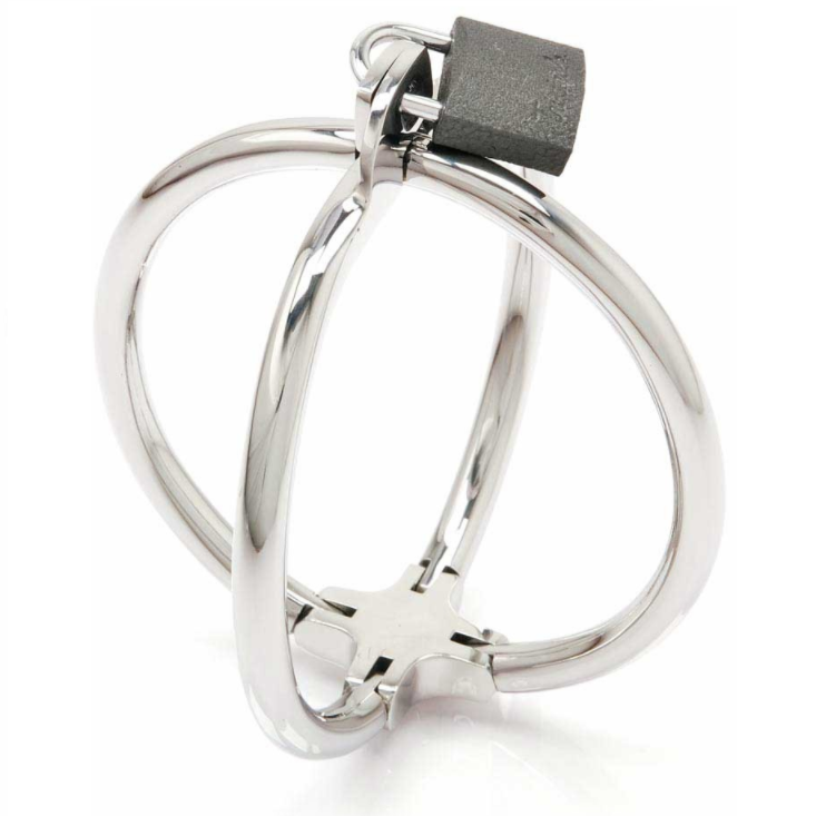 Metal Hard-Criss Cross Manette Crociate in Acciaio Inox