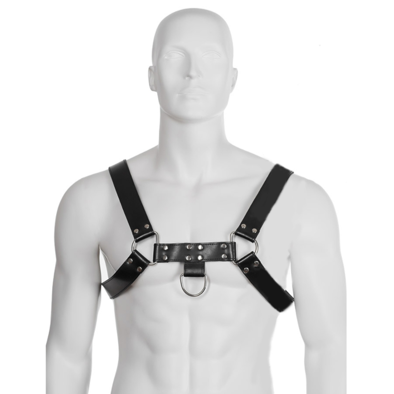Leather Body-Imbracatura di Pelle con Catene III 2 Leather Body-Imbracatura di Pelle con Catene III · Accessori BDSM (imaginea 2)