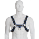 Leather Body-Imbracatura Pettorale in Pelle Blu e Nero Bulldog 323 img 90295 fd01ef5318d6f3f3d31ce8c7c8320bb0 1