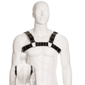 Leather Body-Imbracatura Black Bull Cane in Pelle per Uomo · Accessori BDSM (imaginea 2)