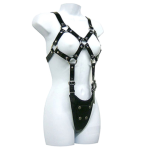 Leather Body-Imbracatura in pelle corpo esposto per le donne