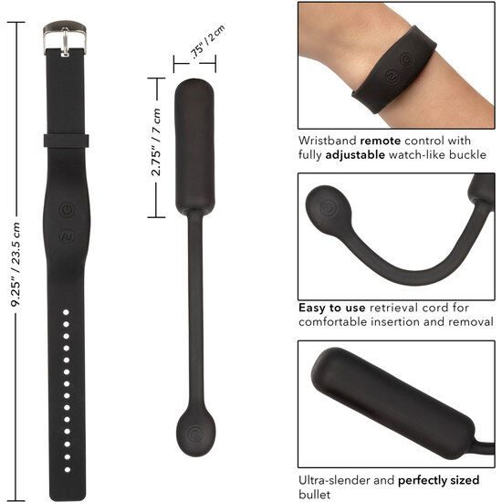 Calexotics-Bracciale con telecomando e Mini Bullet Petite-12 velocità · Vibratori (imaginea 2)