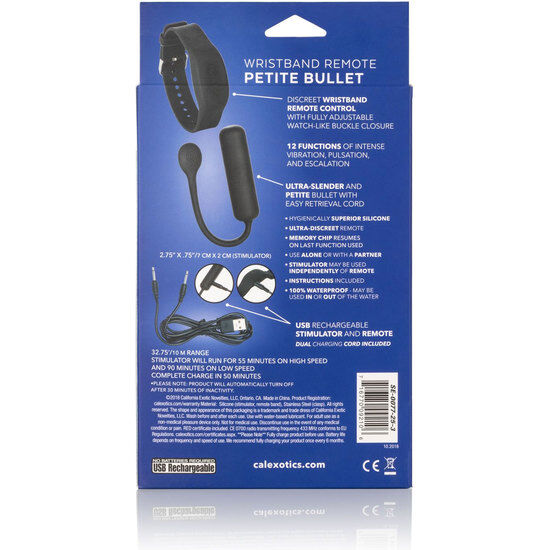 Calexotics-Bracciale con telecomando e Mini Bullet Petite-12 velocità · Vibratori (immagine 4)