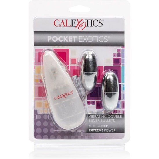 Calexotics-Due proiettili vibranti argento-ABS · Vibratori (immagine 4)