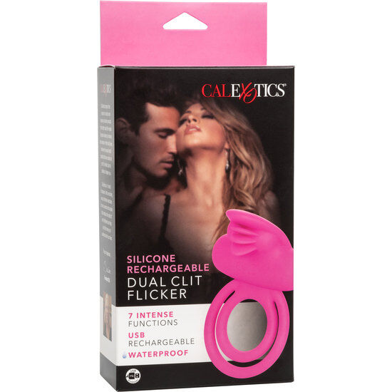 Calexotics-Anello a doppio vibratore con stimolatore · Anelli & Guaine per pene (immagine 4)