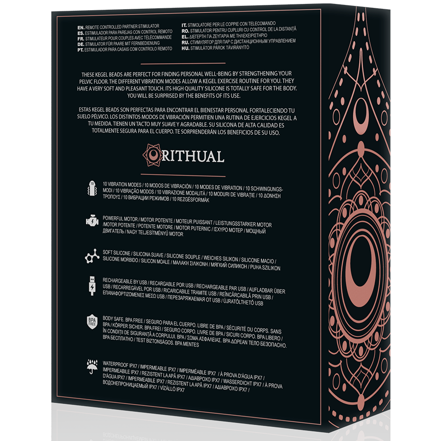 Rithual-Nisha Palline vaginali Ricaricabile Nero 26 Rithual-Nisha Palline vaginali Ricaricabile Nero · Giocattoli anali (imaginea 10)