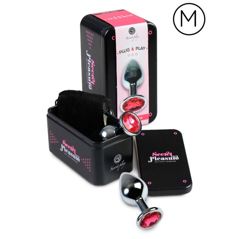 Secretplay Toys-Plug anale Fucsia 8 cm-Metallo 2 Secretplay Toys-Plug anale Fucsia 8 cm-Metallo · Accessori BDSM (imaginea 2)