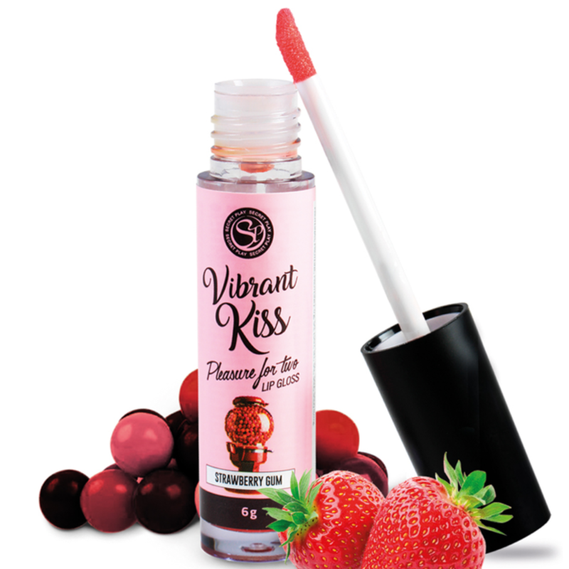 Secretplay Cosmetic-Gloss per labbra vibranti Kiss Strawberry Gum