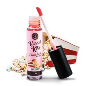 Secretplay Cosmetic-Gloss di Labbro Vibrante Kiss Sweet Popcorn