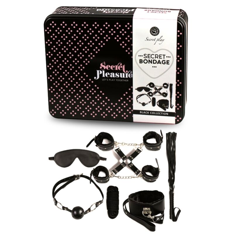 Secretplay 100% Fetish-Set Bdsm 8 Parti Nero-Pelle Ecologica 2 Secretplay 100% Fetish-Set Bdsm 8 Parti Nero-Pelle Ecologica · Accessori BDSM (imaginea 2)