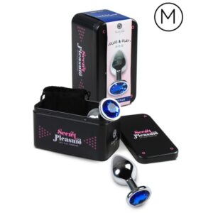 Secretplay Toys-Plug anale Blu M-Metal · Accessori BDSM (imaginea 2)