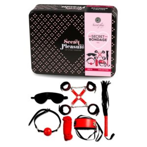 Secretplay 100% Fetish-Set Bdsm 6 Piese Red Collection-Piele · Accesorii BDSM (imaginea 2)
