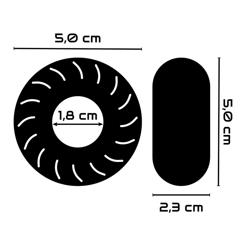 Powering-Anello per Pene Super Flessibile 5 cm PR08 · Anelli & Guaine per pene (imaginea 6)