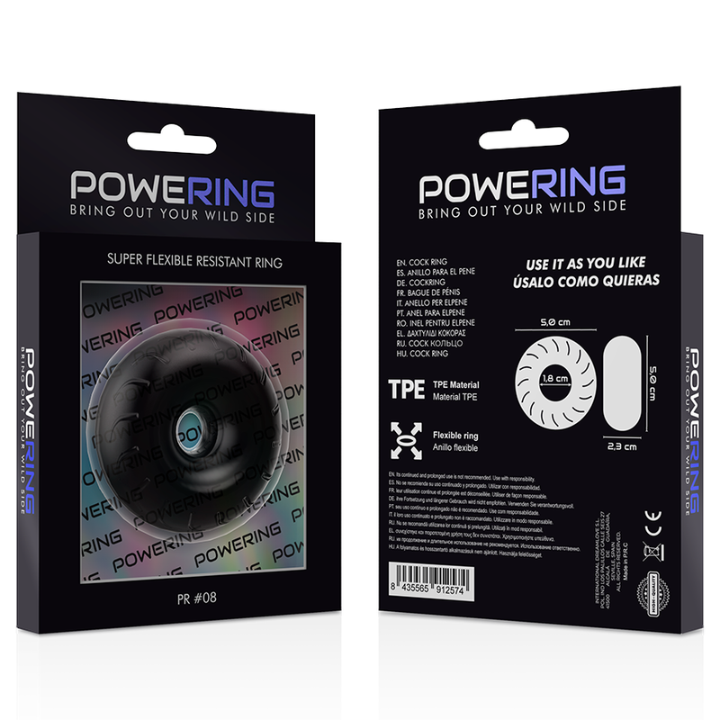 Powering-Anello per Pene Super Flessibile 5 cm PR08 3 Powering-Anello per Pene Super Flessibile 5 cm PR08 · Anelli & Guaine per pene (imaginea 3)