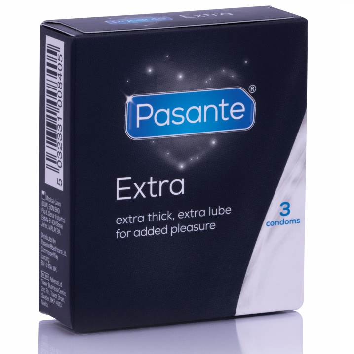 Pasante-Extra Preservativi Extra Grosso, 3 Pezzi 1 Pasante-Extra Preservativi Extra Grosso, 3 Pezzi · Preservativi