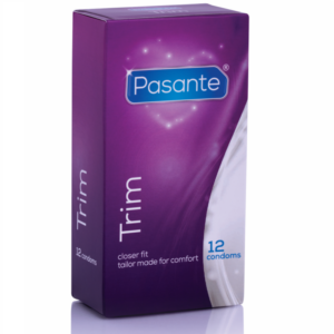 Pasante-Thin Trim Preservativi Slim, 12 Pezzi