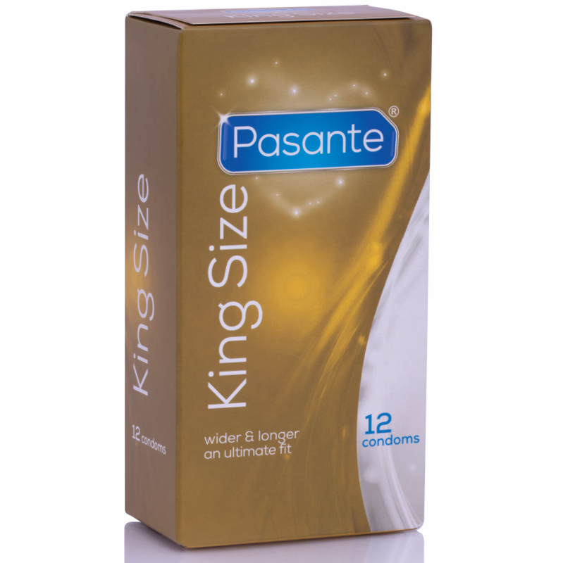 Pasante-Preservativi King Ms, Lunghezza e Larghezza, 12 Pezzi · Preservativi