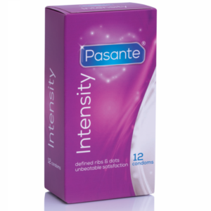 Pasante-Preservativi con nervature e punti di intensità, 12 pezzi · Preservativi