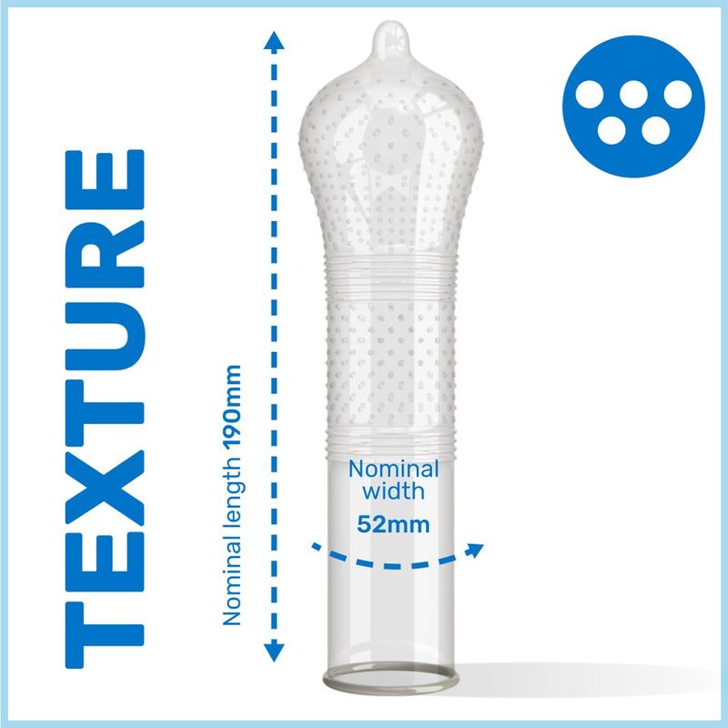 Pasante-Preservativi con nervature e punti di intensità, 12 pezzi 3 Pasante-Preservativi con nervature e punti di intensità, 12 pezzi · Preservativi (imaginea 3)